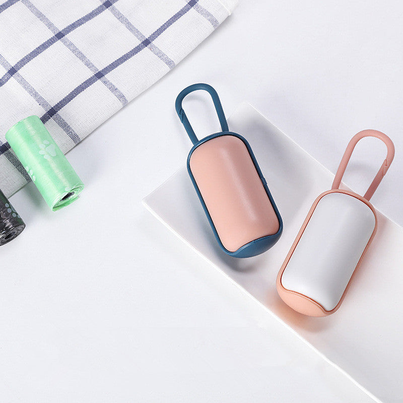 Portable Pet Poop Bag Dispenser - Mini Waste Bag Holder for Dogs & Cats