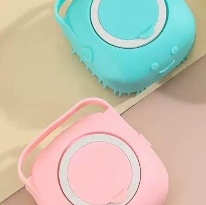 Silicone Dog Bath Brush Glove - Pet Massage & Shampoo Dispenser