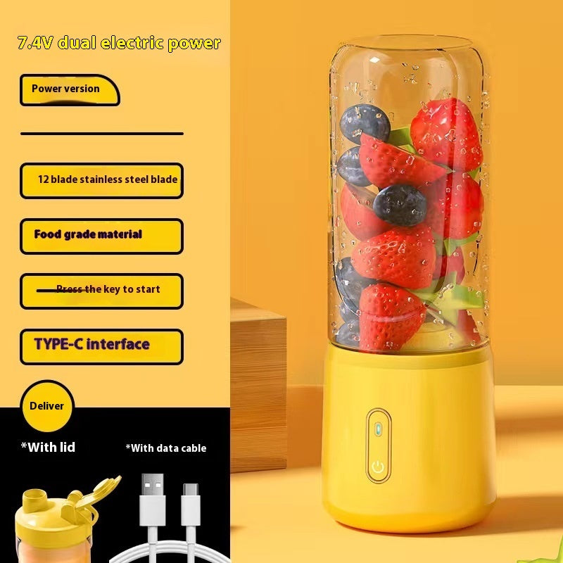 Portable Blender - USB Rechargeable Juice Cup for Smoothies & Shakes