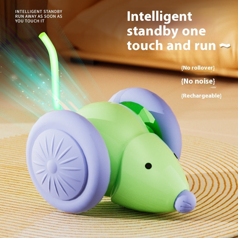 Interactive Cat Toy Electric Mouse Car - Automatic Self-Moving Teaser