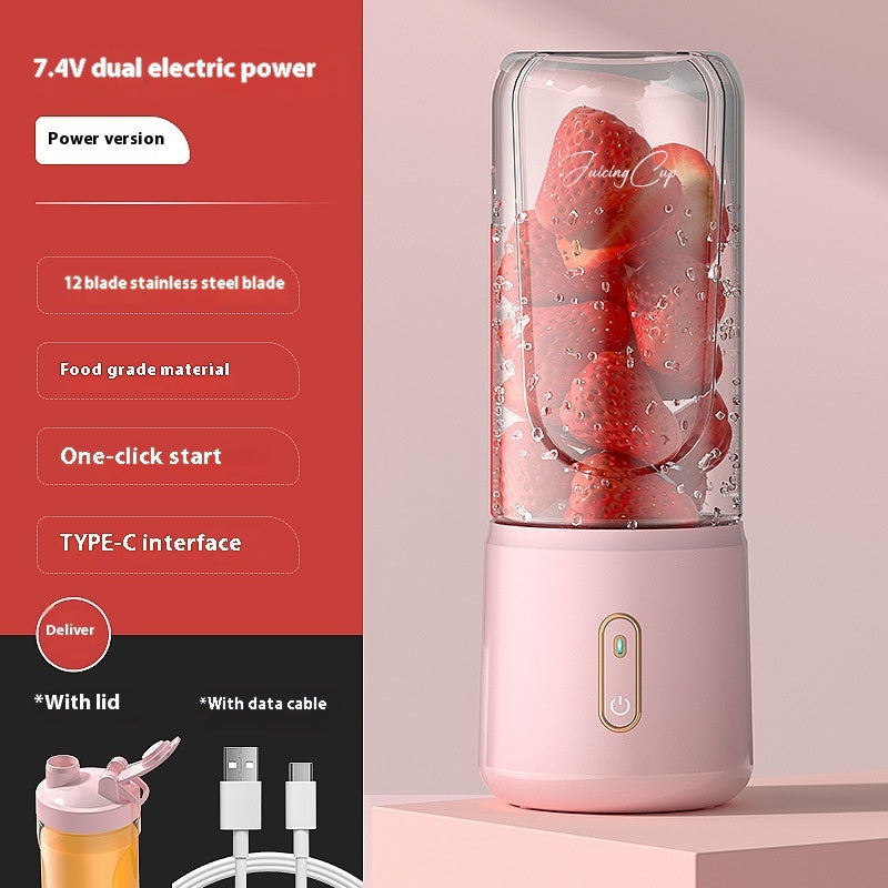 Portable Blender - USB Rechargeable Juice Cup for Smoothies & Shakes