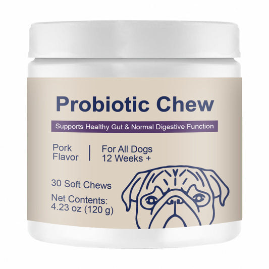 Dog Probiotics Chewable Tablets - Digestive Health Supplement