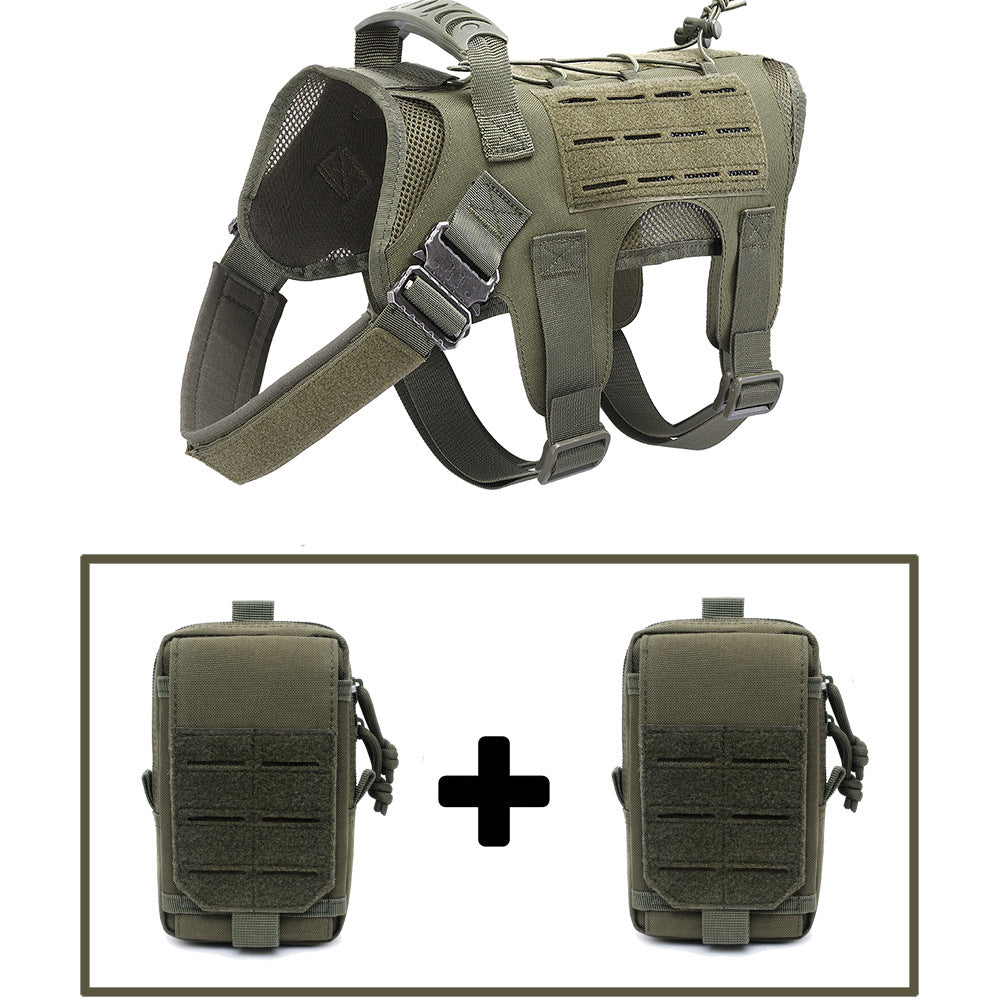 Tactical Outdoor Dog Vest - Nylon Coat with Accessories