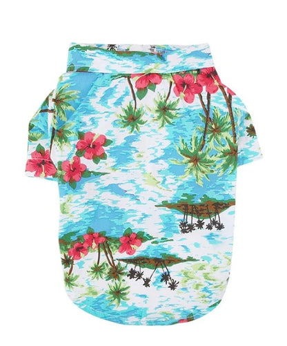 Hawaiian Dog Shirt - Cotton Summer Pet Clothing