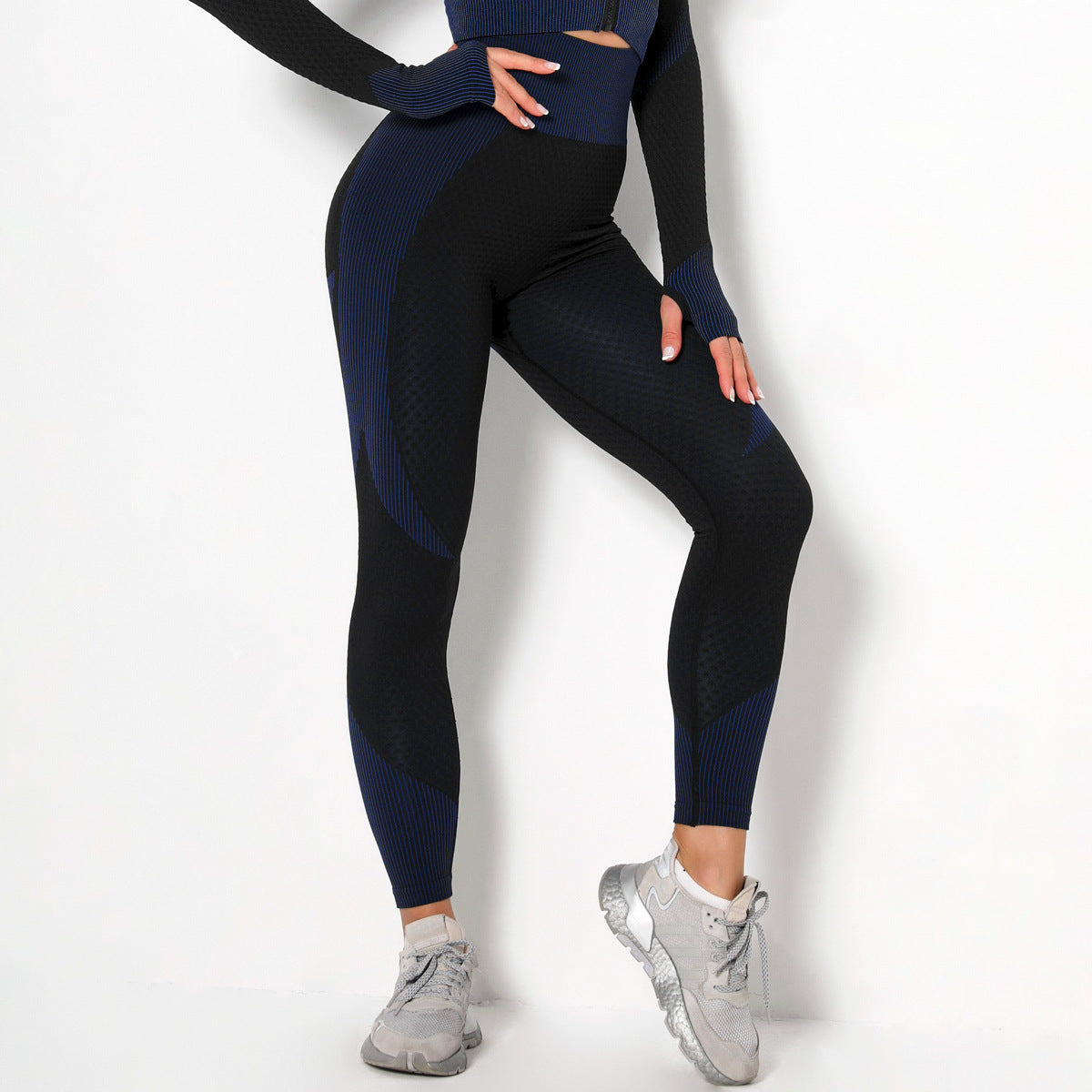 Women's Yoga Set - Long Sleeve Zip Jacket & Leggings Gym Suit