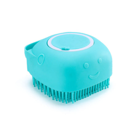 Silicone Dog Bath Brush Glove - Pet Massage & Shampoo Dispenser