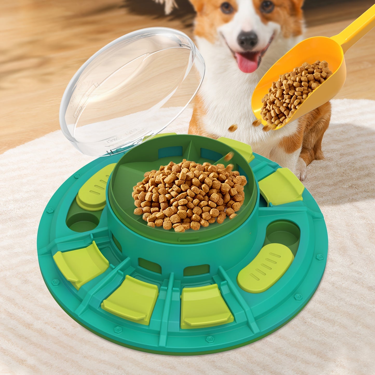 Interactive Dog Puzzle Toy - IQ Training & Slow Feeder