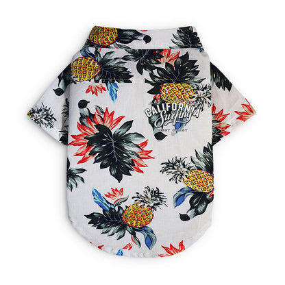 Hawaiian Dog Shirt - Cotton Summer Pet Clothing