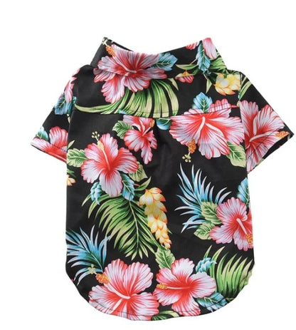 Hawaiian Dog Shirt - Cotton Summer Pet Clothing