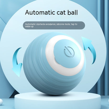 Automatic Moving Cat Toy Ball - Self-Rolling Interactive Kitten Toy