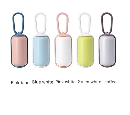 Portable Pet Poop Bag Dispenser - Mini Waste Bag Holder for Dogs & Cats