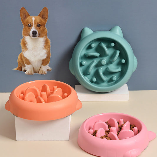 Slow Feeder Dog Bowl - Anti-Choking Pet Feeding Dish