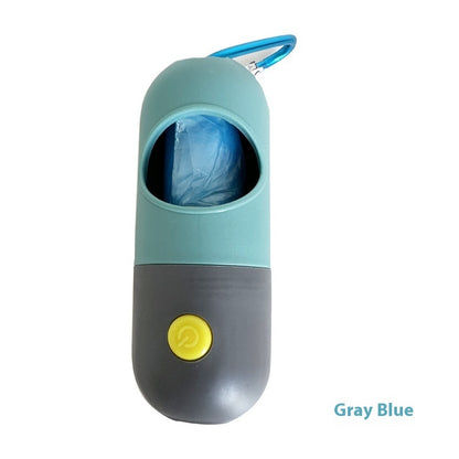 LED Light Pet Waste Bag Dispenser - Dog Poop Bag Holder with Light