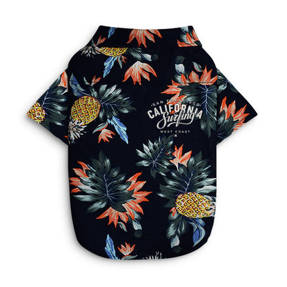 Hawaiian Dog Shirt - Cotton Summer Pet Clothing