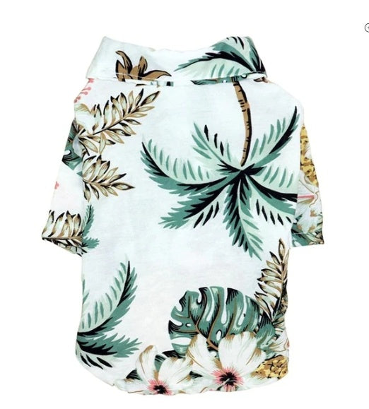 Hawaiian Dog Shirt - Cotton Summer Pet Clothing