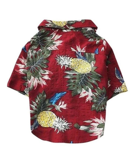 Hawaiian Dog Shirt - Cotton Summer Pet Clothing