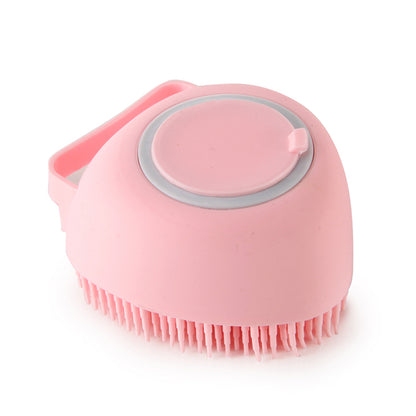 Silicone Dog Bath Brush Glove - Pet Massage & Shampoo Dispenser