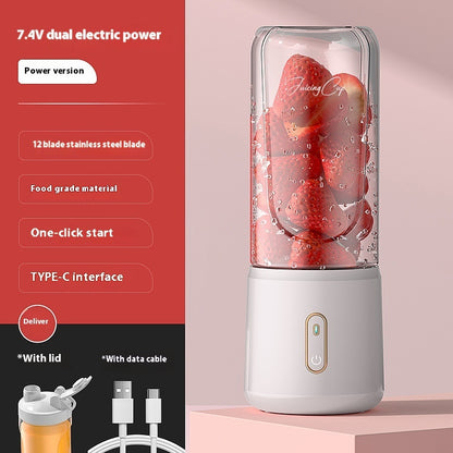 Portable Blender - USB Rechargeable Juice Cup for Smoothies & Shakes