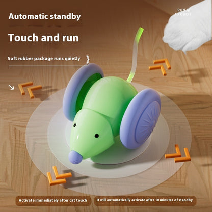 Interactive Cat Toy Electric Mouse Car - Automatic Self-Moving Teaser