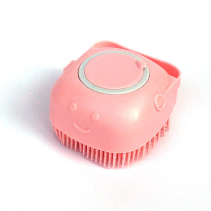 Silicone Dog Bath Brush Glove - Pet Massage & Shampoo Dispenser