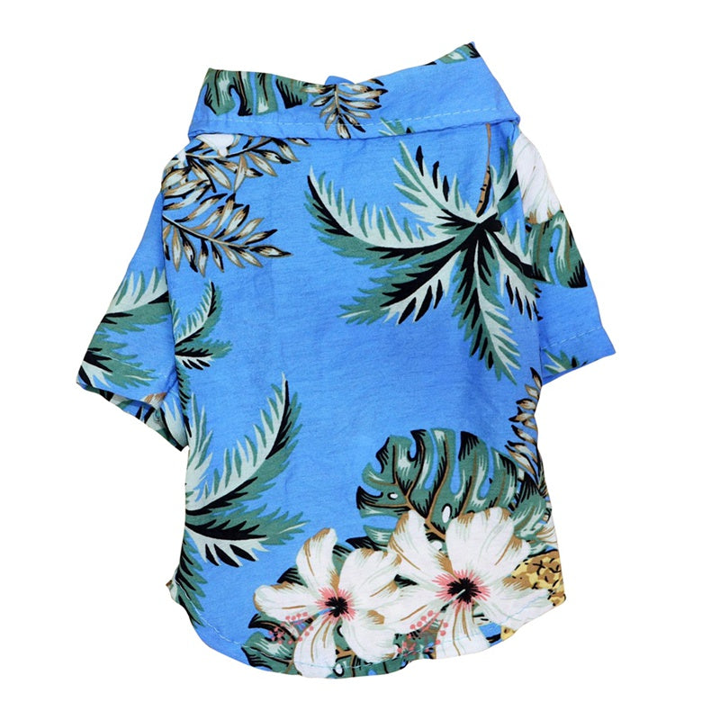 Hawaiian Dog Shirt - Cotton Summer Pet Clothing