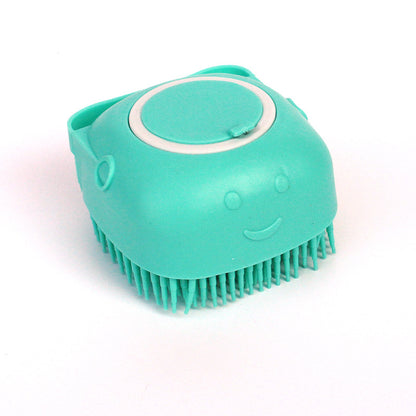 Silicone Dog Bath Brush Glove - Pet Massage & Shampoo Dispenser
