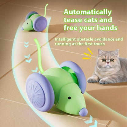 Interactive Cat Toy Electric Mouse Car - Automatic Self-Moving Teaser