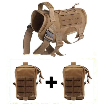 Tactical Outdoor Dog Vest - Nylon Coat with Accessories