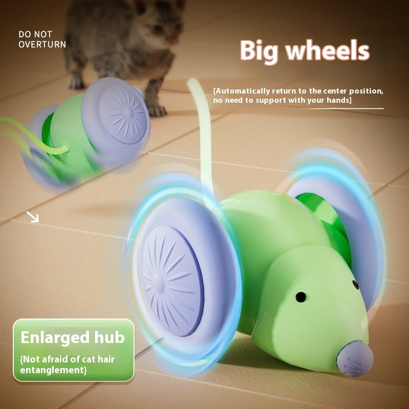 Interactive Cat Toy Electric Mouse Car - Automatic Self-Moving Teaser