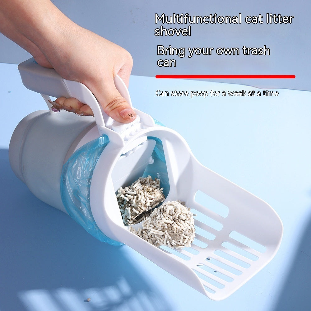 Cat Litter Scoop with Refill Bags - Self-Cleaning Waste System