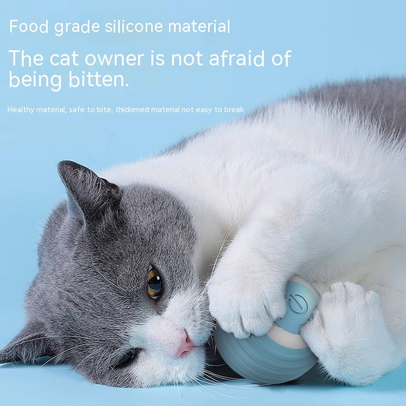 Automatic Moving Cat Toy Ball - Self-Rolling Interactive Kitten Toy