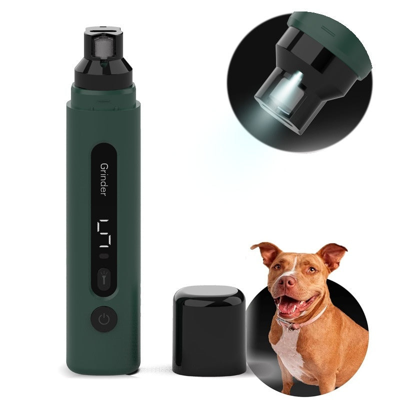 Electric Pet Nail Grinder - Rechargeable Quiet Trimmer for Dogs & Cats