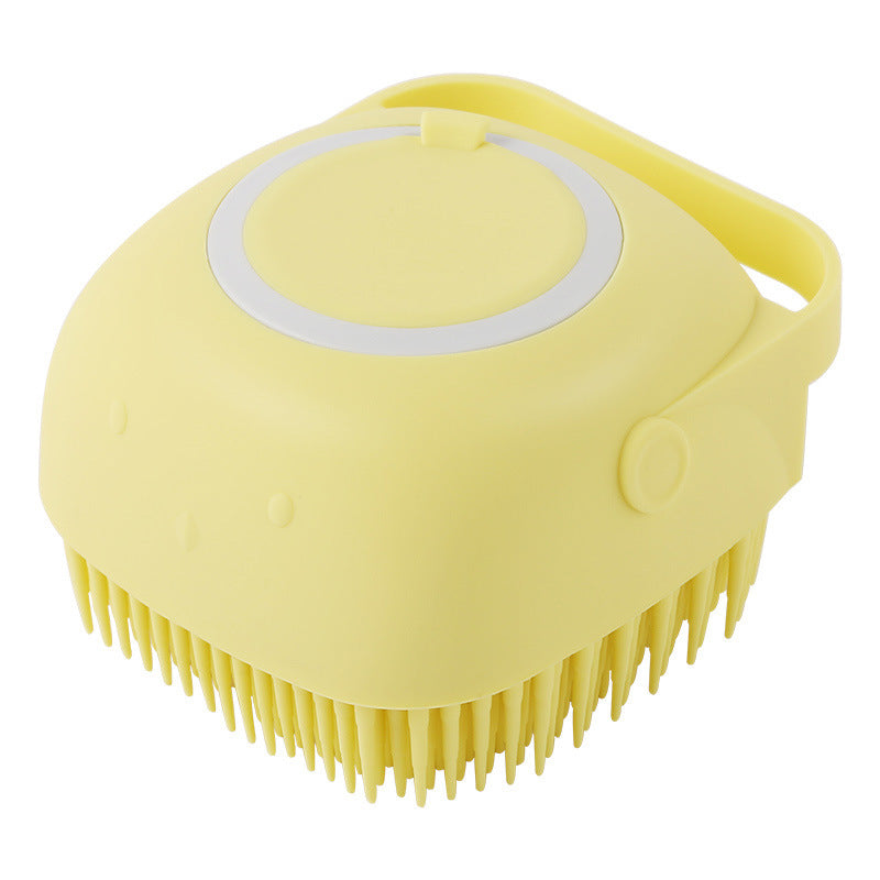 Silicone Dog Bath Brush Glove - Pet Massage & Shampoo Dispenser