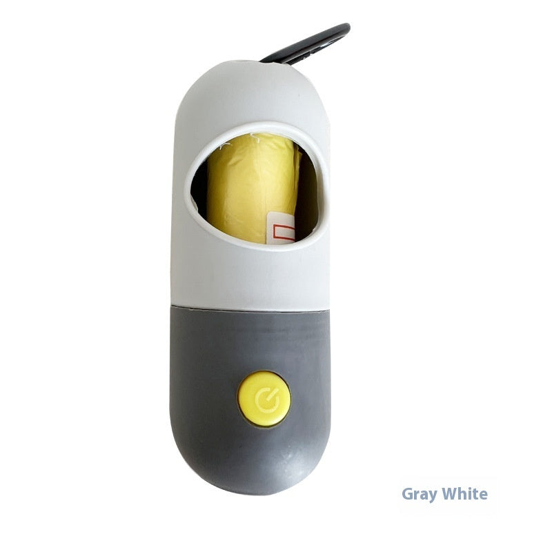 LED Light Pet Waste Bag Dispenser - Dog Poop Bag Holder with Light