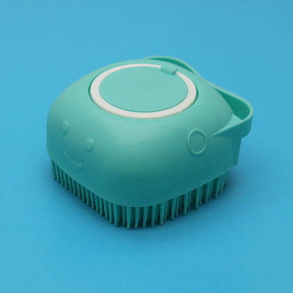 Silicone Dog Bath Brush Glove - Pet Massage & Shampoo Dispenser