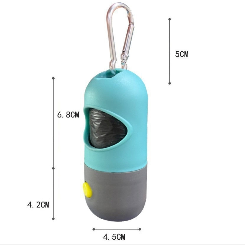 LED Light Pet Waste Bag Dispenser - Dog Poop Bag Holder with Light